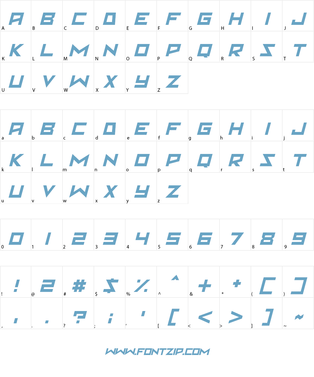 Martian Sunrise Font Character
